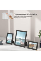Black RPF310H Modern 10x Glass Photo Frames for Home, Drawing Room (25x20x3cm)