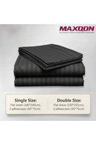 3-Piece Premium Microfiber Bed Sheet Set – Double Size Flat Sheet (230x255 cm) with 2 Pillowcases, Grey