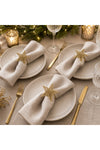 3 Piece Star Napkin Ring - Gold