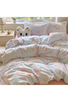Xrare Microfiber Bedding Duvet Cover(1Pcs), Printed Designs Quilt Cover, Twin Size 180x220cm, Rose