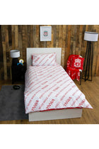 Liverpool FC Character World Official Single Duvet Cover Set, Tone Design | Red Reversible Football Bedding