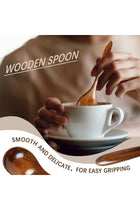 6 PCS Wooden Spoons for Honey, 6.5 inch Small Wooden Spoons - Perfect for Soup, Eating, Scooping Jars & Canisters