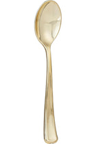 Heavy-Duty Premium Cutlery Set- Spoons,Knives & Forks set Disposable Plastic Cutlery Set- Gold (Pack of 18)