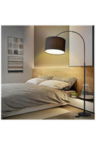 Floor Lamp With 12W Led Bulb Metal Warm Light Black