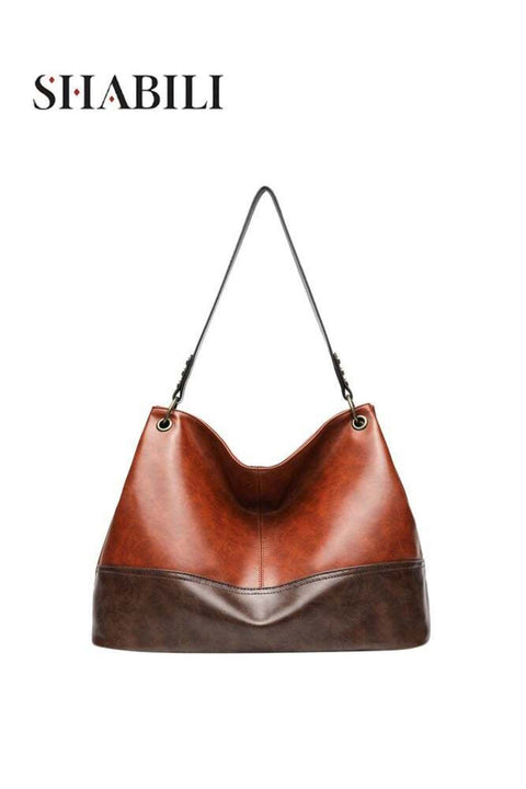 Women's PU Hobo Tote Bag, Ladies Capacity Shoulder Bag Handbag Ladies Bag Tote Bags, Commuting Organizer With Multi Pockets Adjustable Strap For Office Travel Shopping Students Moms (Brown)