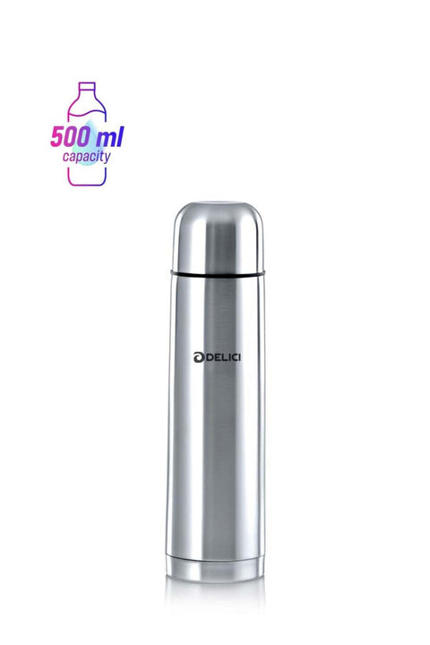 Thermosteel Vacuum Flask (DSFK 500), Stainless Steel Bottle 500ml, Double Walled, 100% Food Grade, Inner Copper Wall