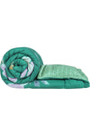Story@Home Microfiber 180 GSM Soft Reversible All Weather MILD Winter Comforter/Quilt/Duvet Floral Double Bed Comforter (Green)