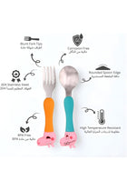 Peppa Pig Kids Cutlery Set 4 Pcs Stainless Steel Spoons and Forks – BPA Free Children Tableware Set