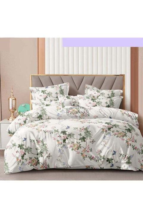 Premium Queen Size Fitted Bedsheet with 2 Pillowcases – Modern Design – Deep Pocket (180x200+35 cm)