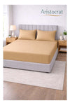 3-Piece Striped Microfiber Fitted Sheet Set Queen 150x200cm – Soft Elastic Deep Pocket 17cm Bedsheet