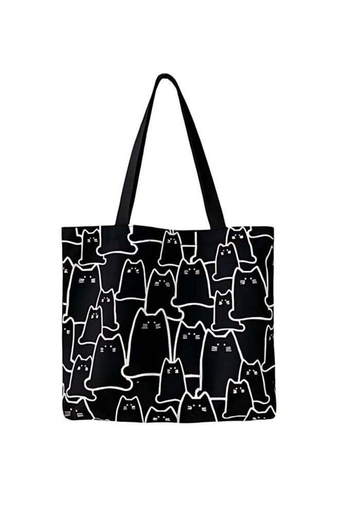 Girls' Cute Shopping Bag in Japanese and Korean style, Women's Large-capacity Shoulder Bag Side Bag Carry Bag