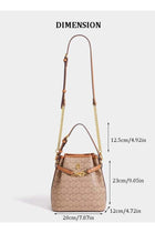 Women Handbag Luxury Ladies Bag Shoulder and Crossbody Purse with Golden Lock Adjustable Strap
