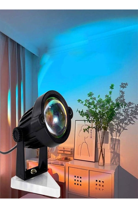 Transform Your Space With The Sunset Atmosphere Projection Led Night Light Lamp – Perfect For Relaxation Aesthetic Decor And Captivating Ambiance Creation