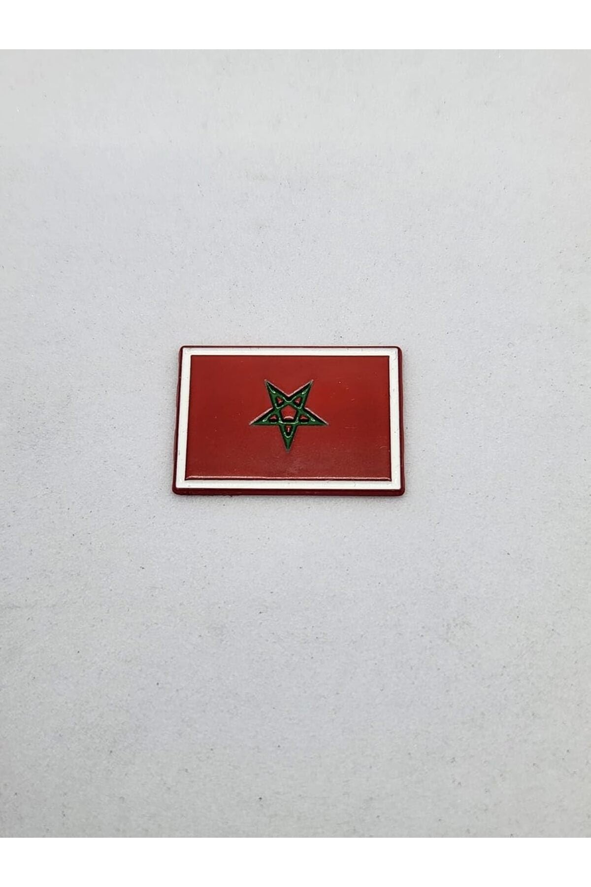 Flag Morocco Metal Sticker – Premium 3D Self Adhesive Metal Decal for Car, Laptop, Mobile, Wall & Home Decor – Waterproof & Scratch Resistant