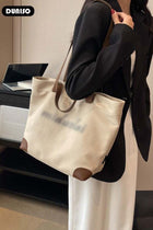 Women's Shoulder Tote Bag Canvas Handbag for Women Large Capacity Messenger Bag, Fashionable Chain Bag Travel Shoulder Bag for Ladies Girls College Students