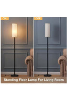 Modern Floor Lamp with Warm Light Foot Switch ,for Bed Room Living Room Office Metal