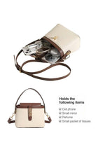 Women's Mini Box Crossbody Bag, Ladies Bag Shoulder Bag Handbag Messenger Bag Satchel Bag, PU Leather