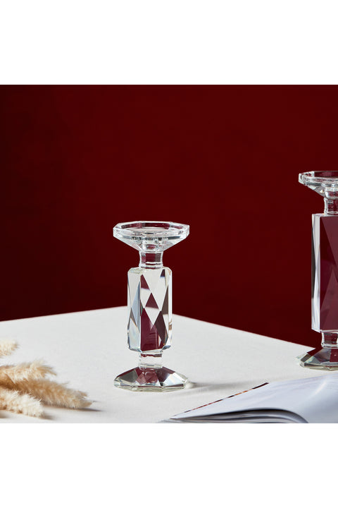 Arienne Pillar Candleholder Color: Clear Size Small