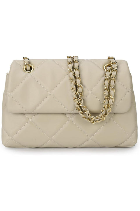 Quilted Crossbody Purses for Women Small Ladies Shoulder Bags with Chain Trendy Clutch Purse Cute Designer Bag