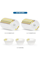 12 Pcs Opal ware Dinnerware set Dinner, Dessert Plates & Bowls Dishwasher & Microwave safe, Scratch Resistant use for kitchen restaurant