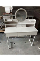 Simple Style Dresser Vanity Table with LED Mirrors & Drawers Space-saving Makeup Table for Bedroom Dressing Table With Drawers Vanity Table Beautiful 100*40*125.5CM (Dressing Stool Not Include