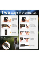 Garden Decor, Solar Outdoor Lights, Solar Lights Outdoor Waterproof for Garden Yard Patio Walkway Driveway Outside Decor 4 Pack Black