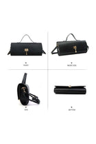 Women PU Shoulder Bag Crossbody Bag Tote Sling, Ladies Satchel Large-Capacity Bag with Adjustable Strap