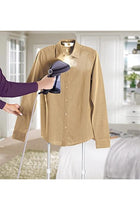 Black & Decker Portable Garment Steamer With Universal Bottle Adaptor 1500W Dark Purple HST1500-B5
