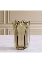 Mirabella Glass Vase 12X12X20 cm -Brown