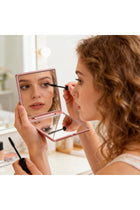 Rose Folding Compact Mirror, 1X/3X Magnifying Pink