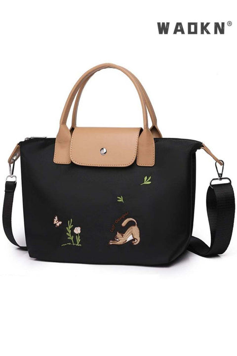 Women's Fashionable and Casual Shoulder Bag, Ladies Simple and Practical Nylon Handbags Tote Bags