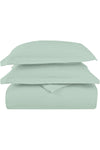 Royale 100% Cotton Double Duvet Cover Set 200x200 cm Sea Foam, 1000 Thread Count Thick Exquisite Long Staple Cotton Sateen Weave Quilt Cover Set with 2 Pillowcases (Sea Foam Bedding Set)