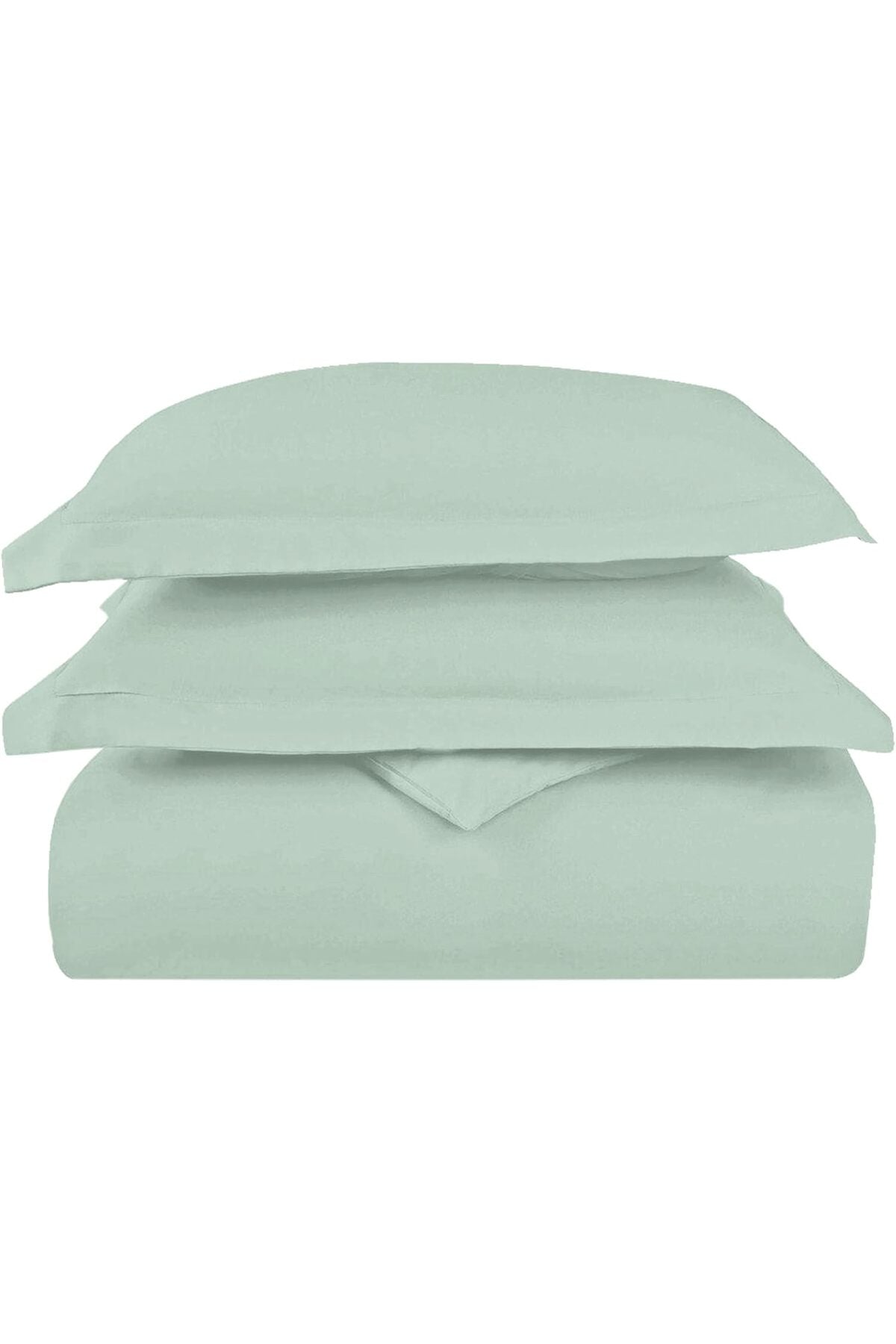 Royale 100% Cotton Double Duvet Cover Set 200x200 cm Sea Foam, 1000 Thread Count Thick Exquisite Long Staple Cotton Sateen Weave Quilt Cover Set with 2 Pillowcases (Sea Foam Bedding Set)