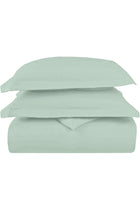 Royale 100% Cotton Double Duvet Cover Set 200x200 cm Sea Foam, 1000 Thread Count Thick Exquisite Long Staple Cotton Sateen Weave Quilt Cover Set with 2 Pillowcases (Sea Foam Bedding Set)