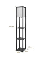 Household Luxury Design Floor Lamp with Multiple Storage Shelves for Living Room Bedroom Offices 26 x 26 x 159.5 CM