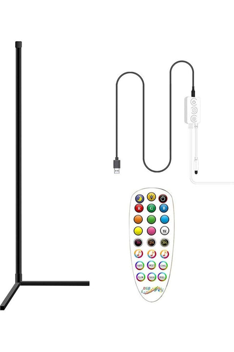 Remote Control LED Light Corner Lamp Multicolour