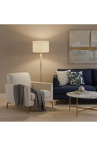 Nordica Travertine Floor Lamp 150 Cm Contemporary Standing E27 Bulb Base Modern Design