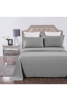 4 Pieces Soft Breathable California King Sheet Set - Includes 1 Fitted Sheet, Flat Sheet & 2 Pillowcases, Grey