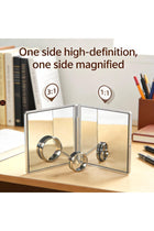 Rose Folding Compact Mirror, 1X/3X Magnifying Pink
