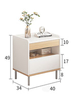 Large-capacity MDF Engineering Board Storage Home Bedside Coffee Table And Nightstand With Drawer