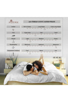 Cotton Checkered Duvet Cover Double Size 200x200 cm Dark Grey, 300 Thread Count Long Staple Cotton