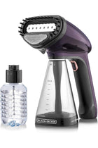 Black & Decker Portable Garment Steamer With Universal Bottle Adaptor 1500W Dark Purple HST1500-B5