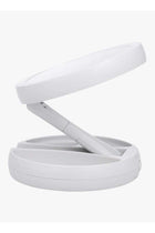 LED Lighted Makeup Mirror Stand Desk With Storage Box White
