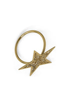 3 Piece Star Napkin Ring - Gold