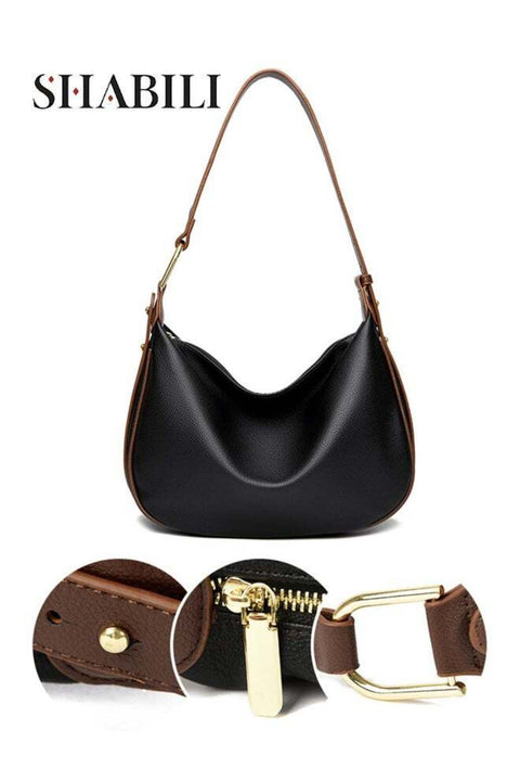 Women Shoulder Bag PU Large-Capacity Multi-Pocket Crossbody Sling Tote Handbag, Ladies Hobo Crescent Cross Bags