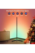 LED Corner Floor Lamp,56” RGB Floor Lamp with Music Sync,Modern Mood Lighting Corner Lamp with Remote & App Control