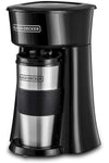 BLACK+DECKER Coffee Machine, 650W, Includes 360ml Travel Mug with Lid, Auto-Off, Permanent Filter, O
