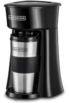 BLACK+DECKER Coffee Machine, 650W, Includes 360ml Travel Mug with Lid, Auto-Off, Permanent Filter, O