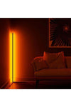 Smart LED Corner Floor Lamp With Remote Control Black