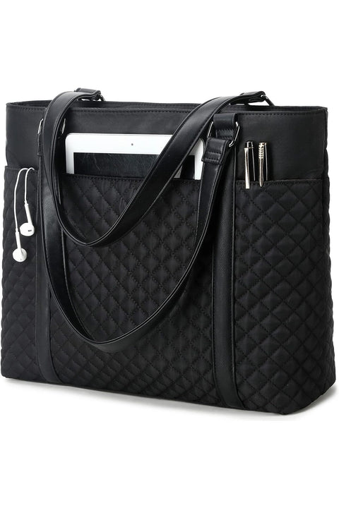 Women Laptop Tote Bag for Work Canvas Handbag Purse Shoulder Bag Lightweight Canvas Laptop Bag for 15.6 Inch | Laptop